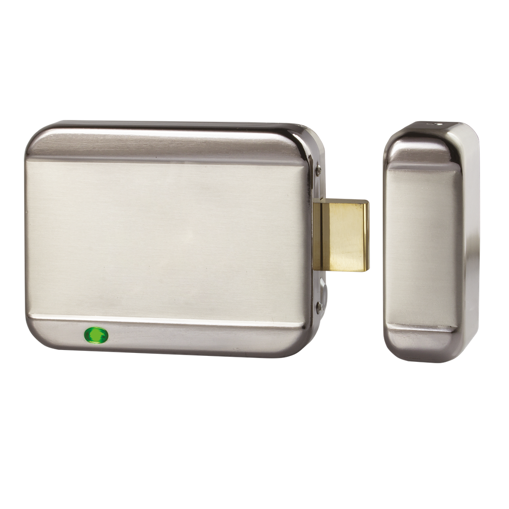 Serrure électrique applique 6000 N à émission 12-24V DC plaque nue (1EGL700)