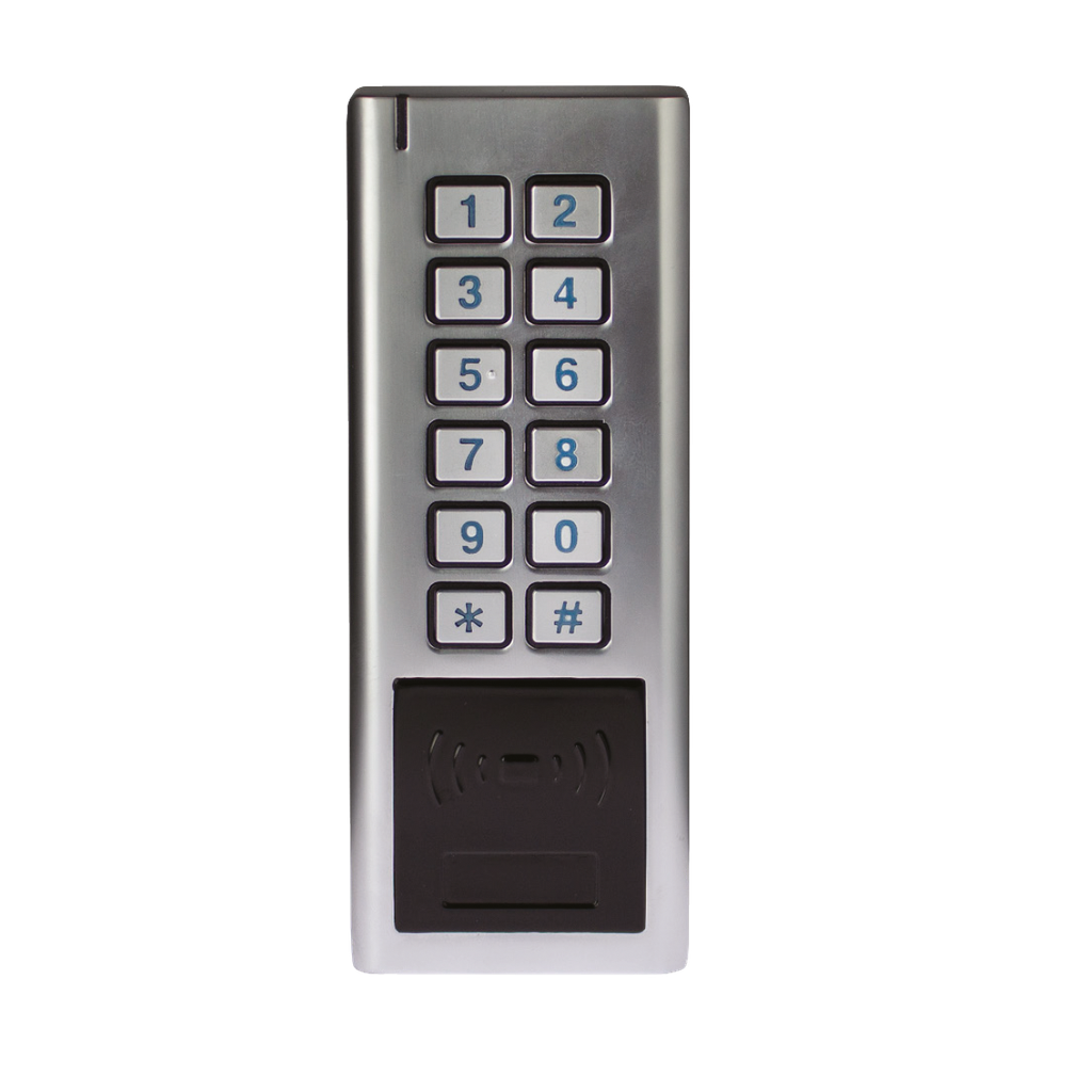Clavier/Lecteur RFID AWK2 Métal IP65 125 KHz EM 999u 2R Radio Elec. D