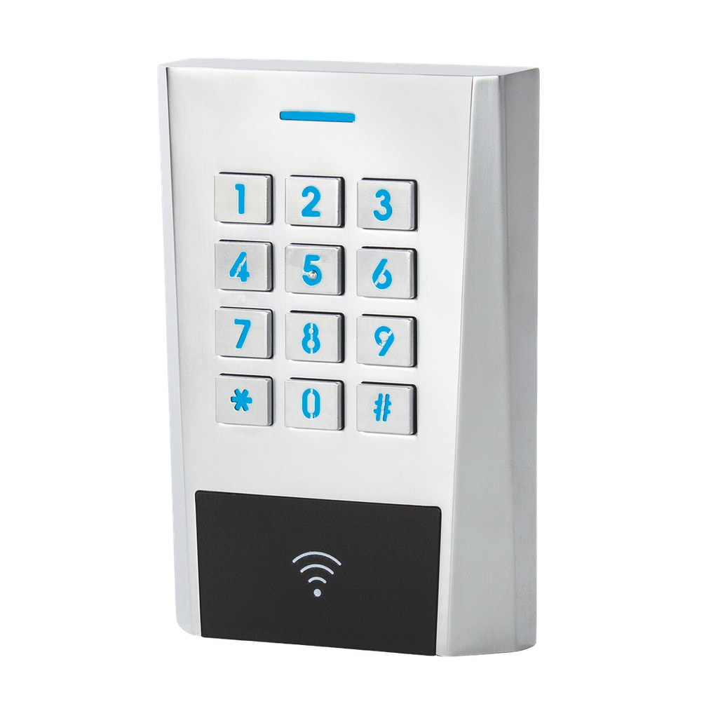 Clavier à codes / Lecteur RFID autonome avec électronique déportée AXK3, 12 à 24V AC/DC, EM MARIN 125 KHz, raccordement par bornes à vis