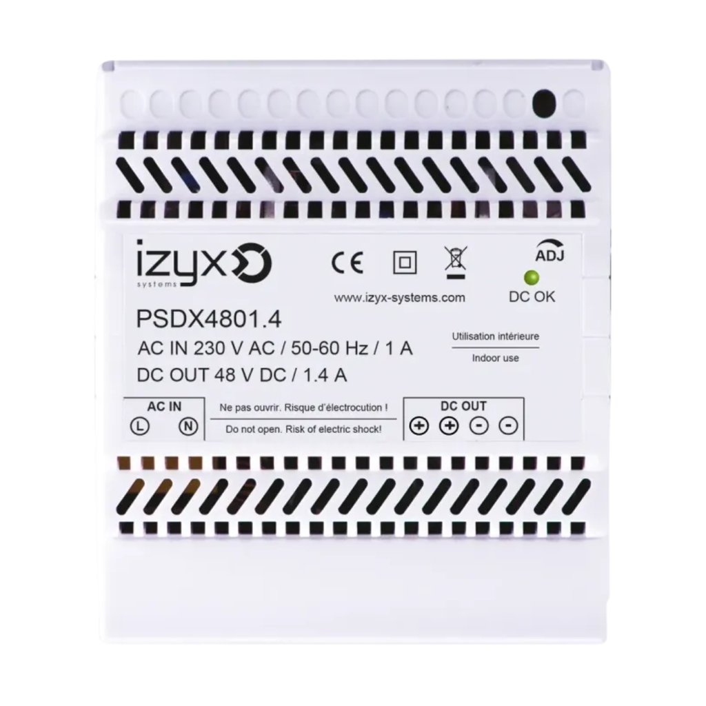 Alimentation rail DIN 5M 230V AC / 48V DC (48-56V) / 1,4A (PSDX4801.4)