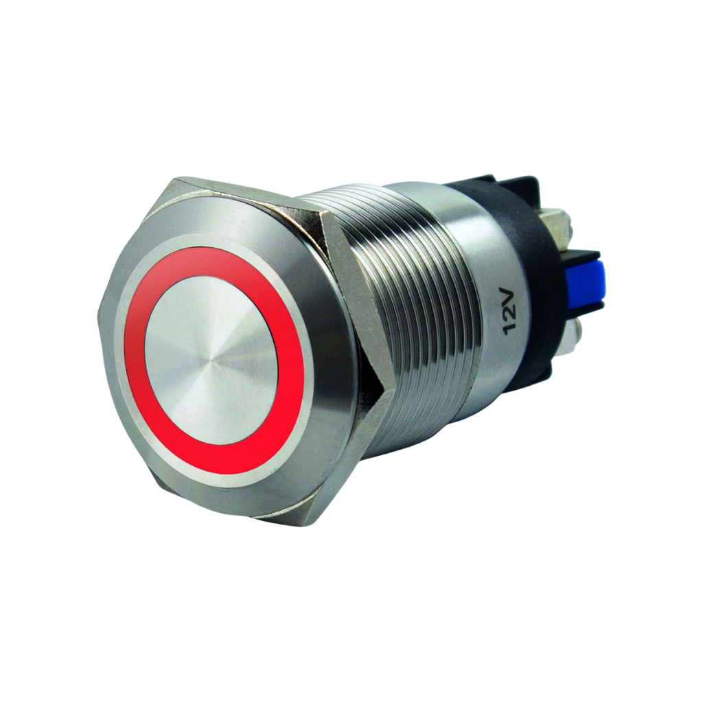 Bouton poussoir lumineux ROUGE version 24VDC