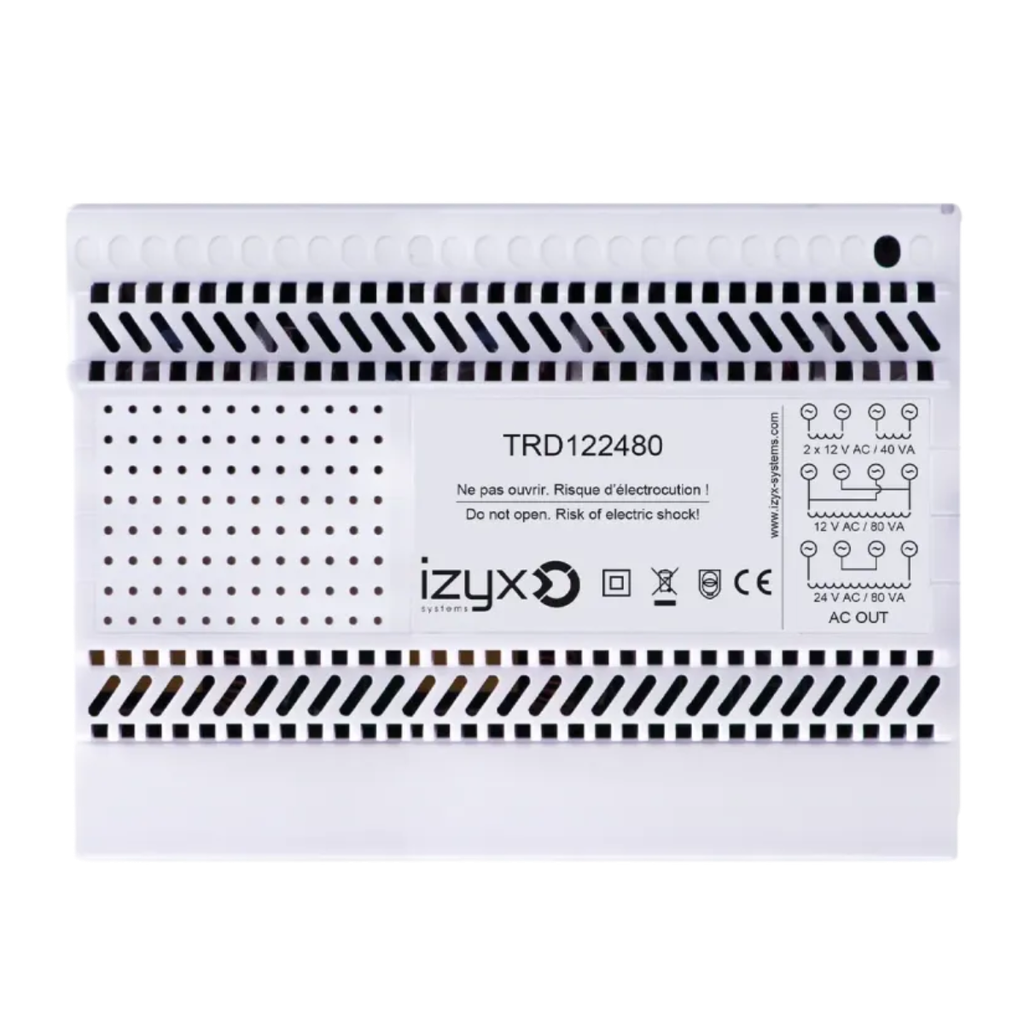 Transformateur Rail Din 230Vac/12-24Vac 6,6A en 12v/3,3A en 24v (TRD122480)