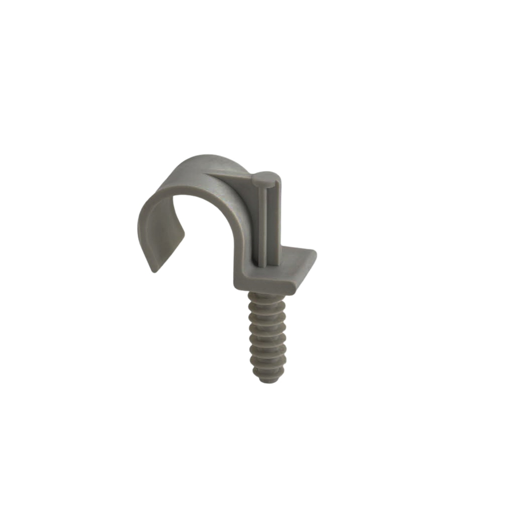 SACHET DE 100 ACCROCHES  POUR TUBE IRO DE 16MM SIMPLE GRIS