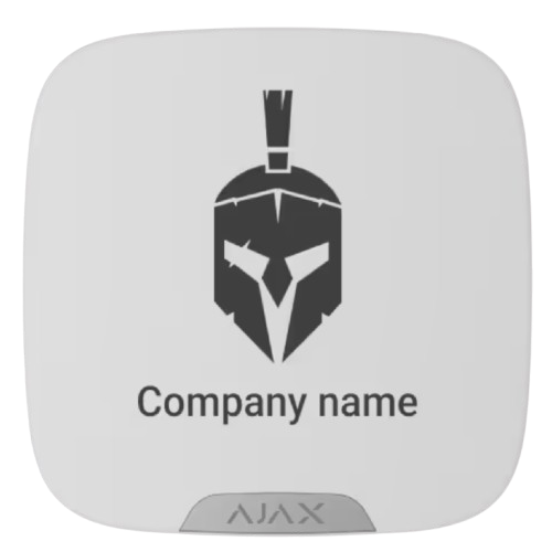 Ajax Brandplate for StreetSiren DoubleDeck white (10pcs) (BASELINE)