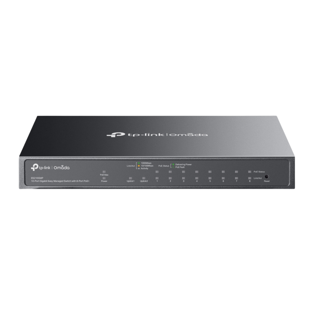 Switch 10 ports Gigabit Omada facile à gérer avec 8 ports PoE+