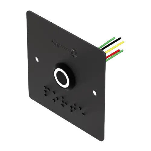 Bouton poussoir noir INOX 19 mm vert/blanc NO+NC + PBP19_B-N