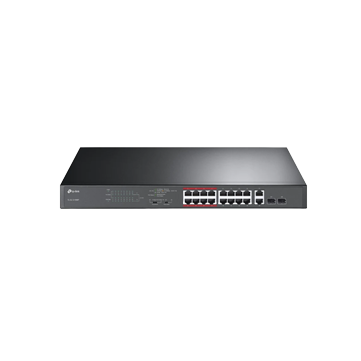 16-Port 10/100Mbps + 2-Port Gigabit Unmanaged PoE Switch