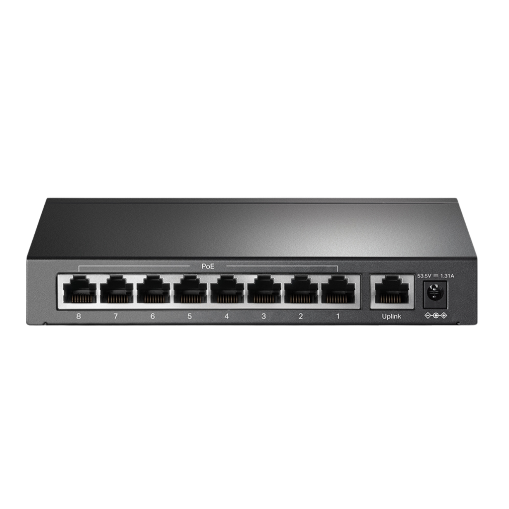 Switch de bureau 9 ports 10/100 Mbps avec 8 ports PoE+