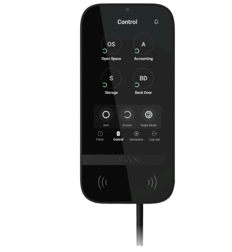 Ajax Superior KeyPad TouchScreen Fibra ASP black (SUPERIOR)