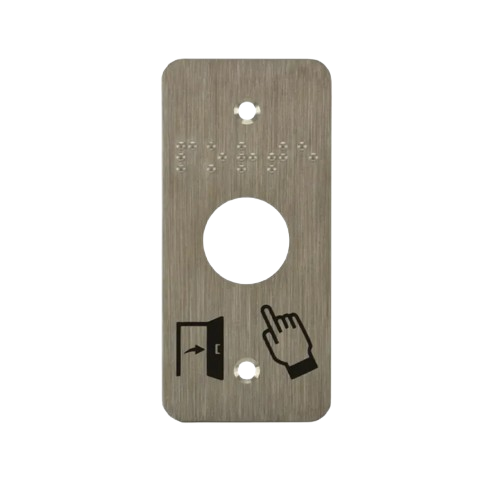 Plaque acier inoxydable 39,5 x 84,5 mm, perçage Ø 19 mm (SSP100)