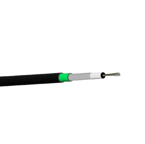 CÂBLE FIBRE NOIR 6 BRINS OM4 LSZH DCA INT/EXT/500M