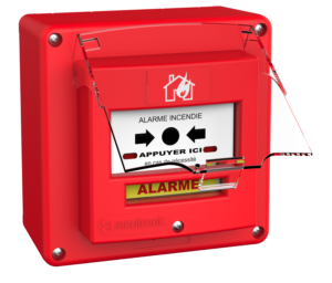 DM ÉTANCHE 1 CONTACT ROUGE AVEC CAPOT  (NEU-4713R)