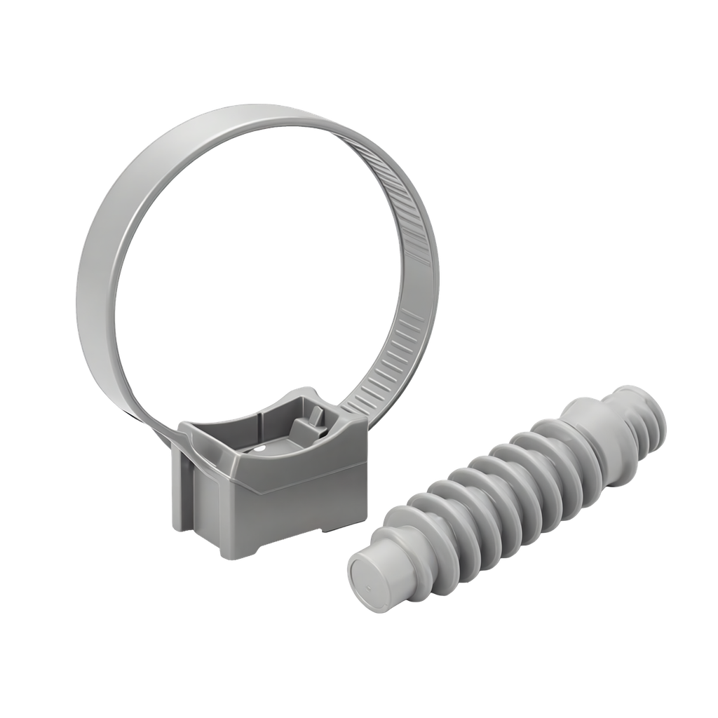 SACHET DE 100 SUPPORTS DE SERRE-CÂBLES 16/20 GRIS