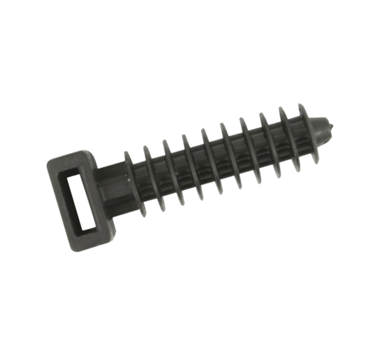 SACHET DE 100 SUPPORTS DE SERRE-CÂBLES 25 NOIR