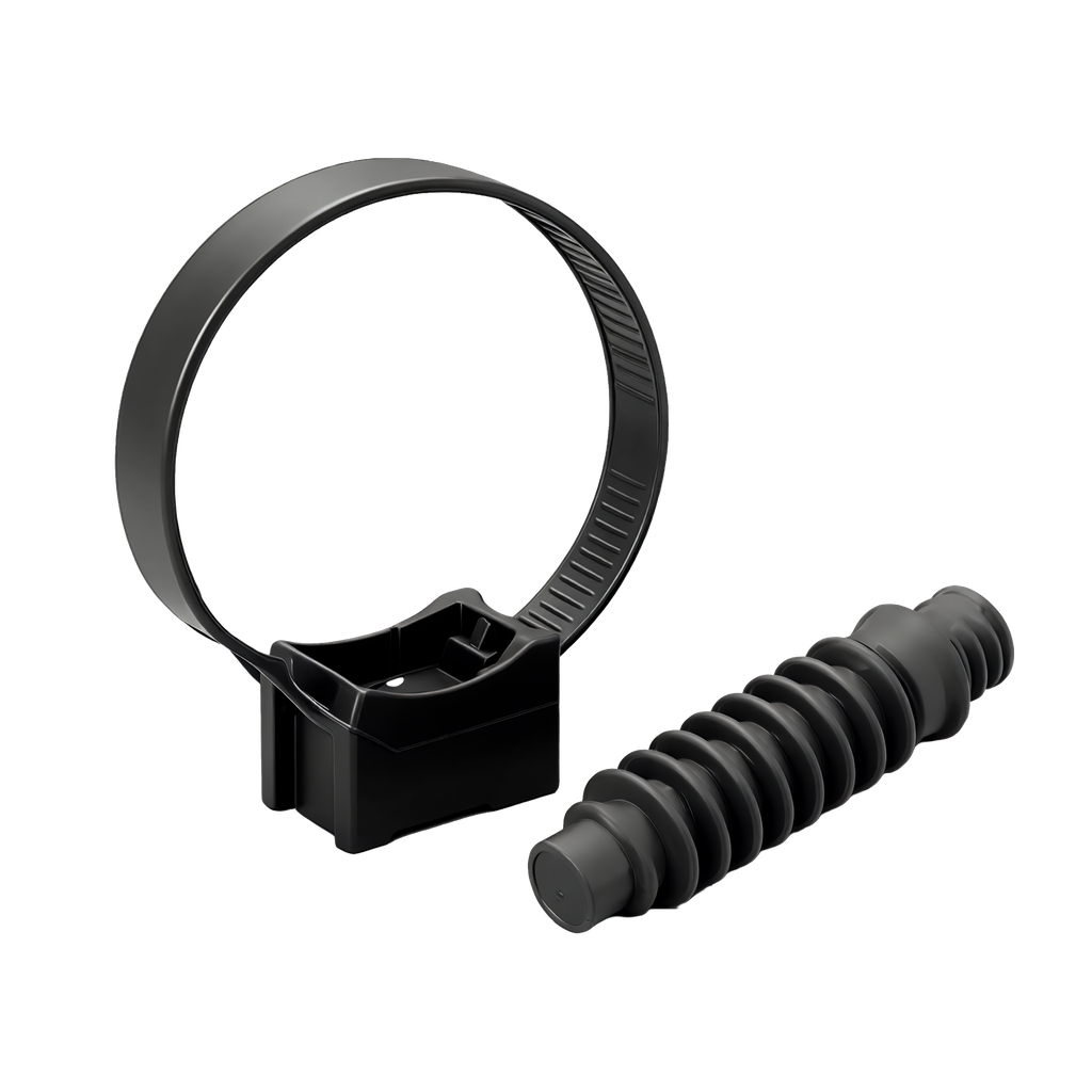 SACHET DE 100 SUPPORTS DE SERRE-CÂBLES 25 NOIR