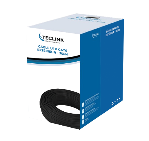 CÂBLE UTP  CAT6 EXTÉRIEUR - 305M - PALETTE DE 32 PIECES