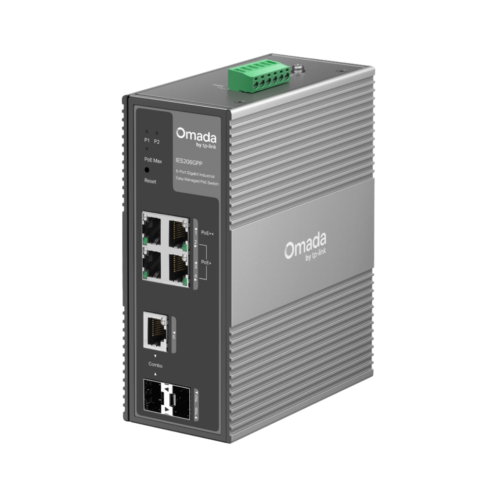 Switch industriel Gigabit Omada 6 ports facile à gérer avec 3 ports PoE+ et 1 port PoE++