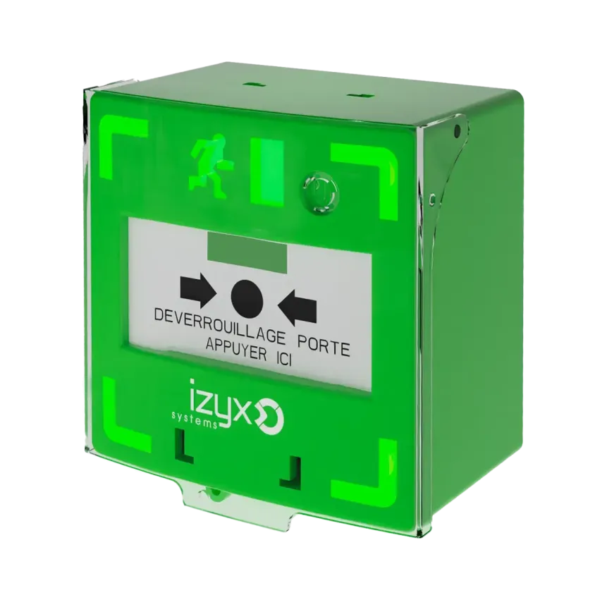 BBG vert cts LED/buz 12/24V DC Reset façade+capot,2 clés,scellé