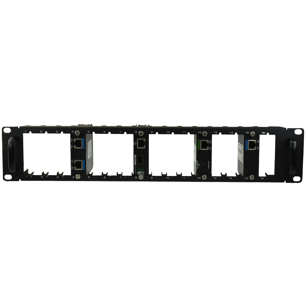 PANNEAU DE MONTAGE 16 MODULES B1  (BAIE-PANNEAU/19P2U)