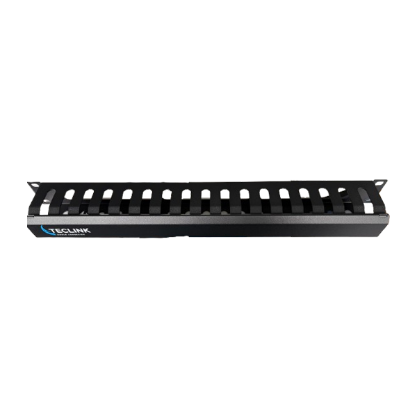 GUIDE PASSE CÂBLE  NOIR 19" 1U