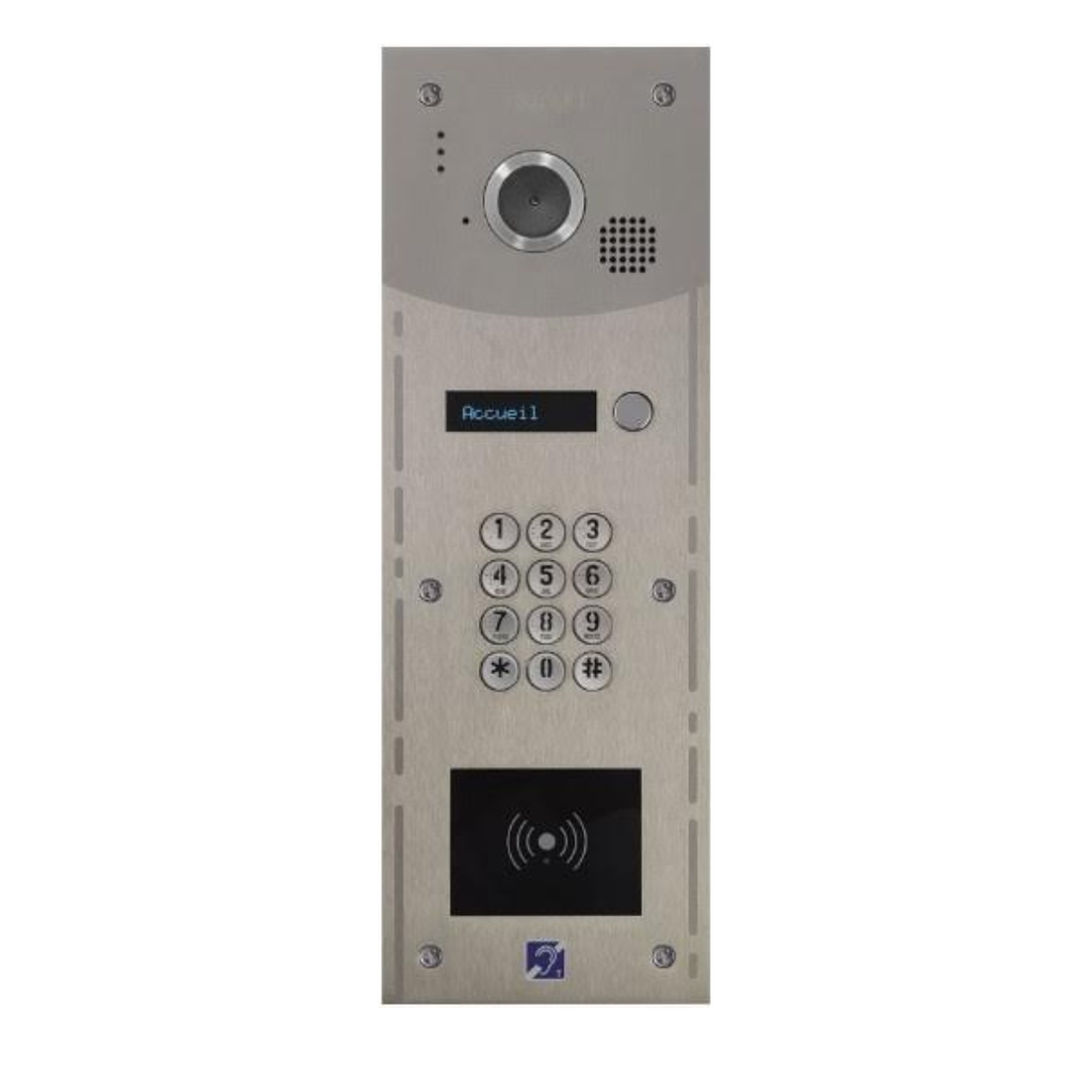 Interphone Vidéo 1 bouton avec clavier codé