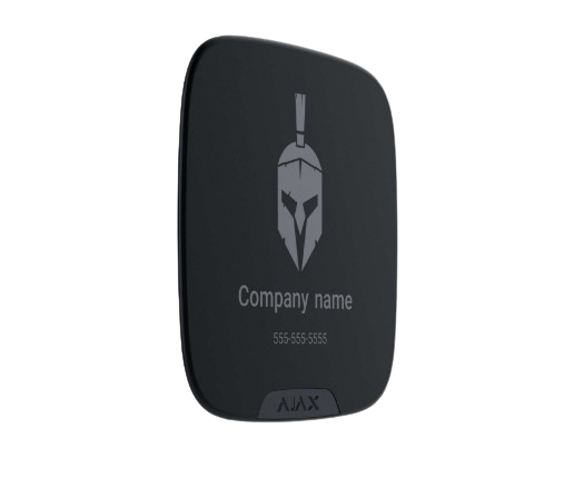 Ajax Brandplate for StreetSiren DoubleDeck black (10pcs),   (BASELINE)