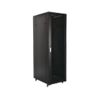 BAIE 19'' 27U 600X600 PORTE VITRÉE NOIRE MONTÉE