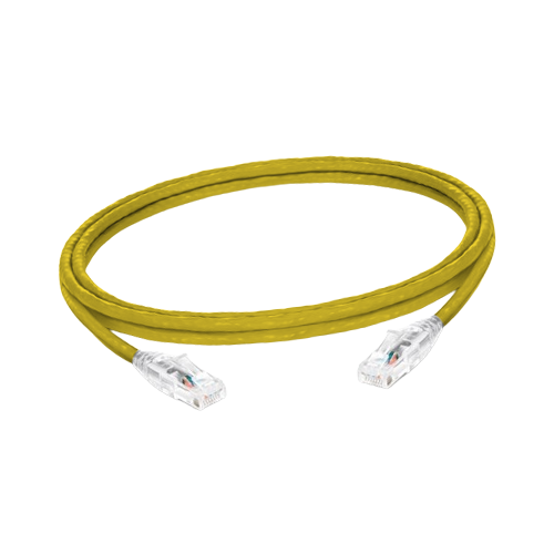 CORDON S/FTP CAT6 CCA 15 CM  JAUNE