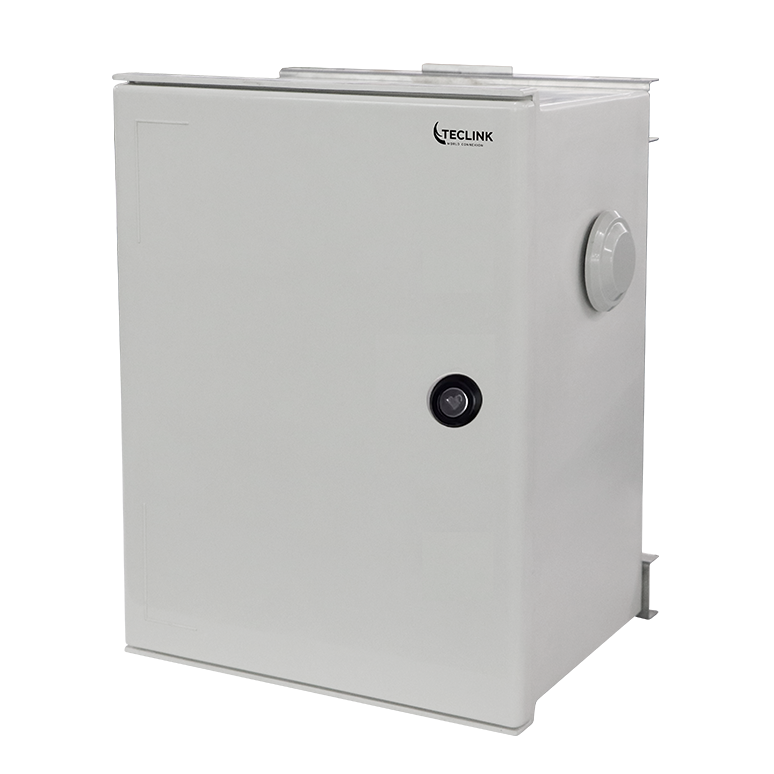 COFFRET EN FIBRE DE VERRE 300*250*140 MONTAGE SUR POTEAU