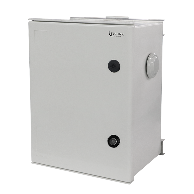 COFFRET EN FIBRE DE VERRE 400*300*200 MONTAGE SUR POTEAU