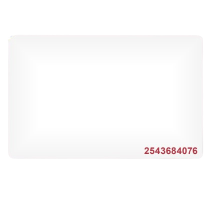 Badge Mifare 1K NXP EV1 numéroté Format Carte de Crédit   (IC-CA-1N.)