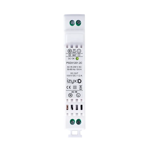 [PSDX1201.2C] Alimentation chargeur rail DIN 1M 230Vac/12V-1.2A (PSDX1201.2C)