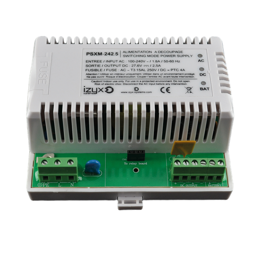 [PSXM-242.5] Module alimentation chargeur PSXM 7M 230V AC / 24V DC (27,6V) / 2,5A (PSXM-242.5)