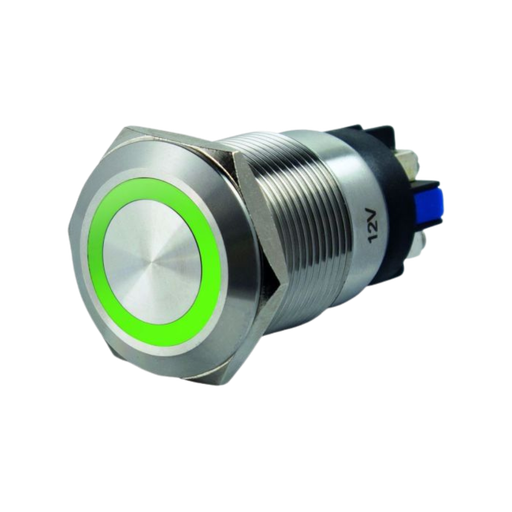 [SS19G24] Bouton poussoir lumineux VERT version 24Vdc