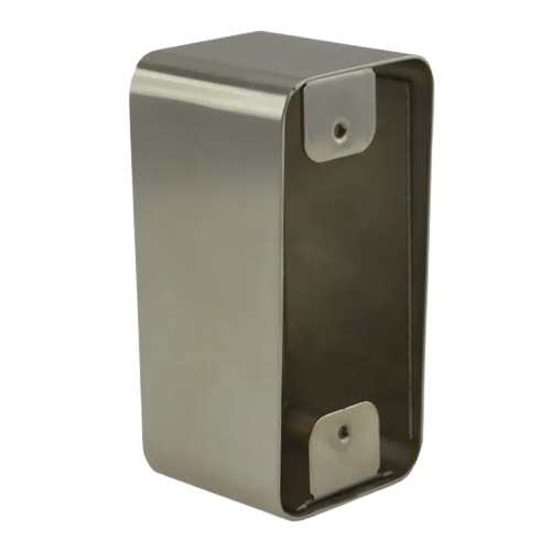 [SSH100] Boîtier INOX 42 x 87 x 38/42 mm pour plaque 39,5 x 84,5 mm (SSH100)