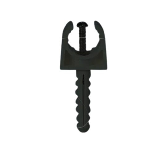 [TLAM16N] SACHET DE 100 ACCROCHES POUR TUBE IRO DE 16MM SIMPLE NOIR