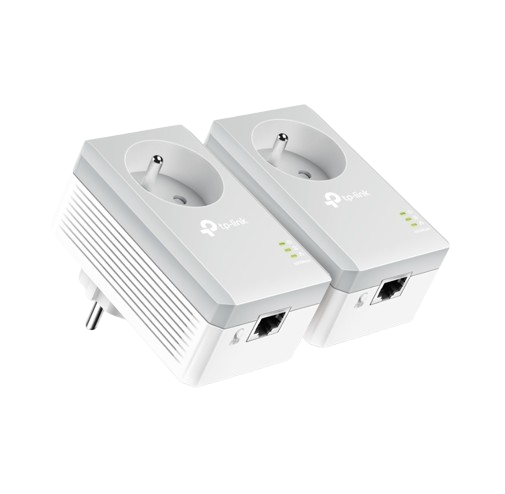 [TL-PA4015P KIT] AV600 Powerline Kit with AC Pass Through