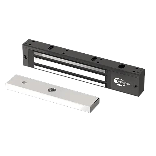 [V300N] Ventouse applique noire - 300 daN - 12-24V DC - contact