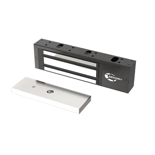 [V550N] Ventouse applique noire - 500 daN - 12-24V DC - contact