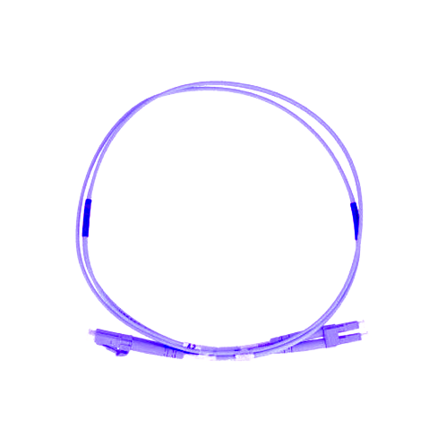 [TLJFOM4/2MLCV3] JARRETIÈRE OPTIQUE VIOLET OM4 LC/LC DUPLEX LSZH 2 MÈTRES