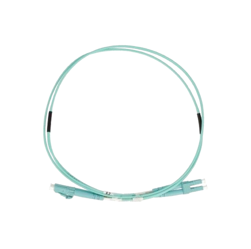 [TLJFOM3/2MLCV3] JARRETIÈRE OPTIQUE AQUA OM3 LC/LC DUPLEX LSZH 2 MÈTRES