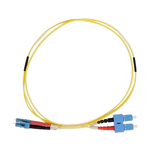 [TLJFOS2/1MSCV3] JARRETIÈRE OPTIQUE JAUNE OS2 SC/LC DUPLEX LSZH 1 MÈTRE
