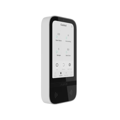 [143608.226.WH1] Ajax Superior KeyPad TouchScreen Fibra ASP white