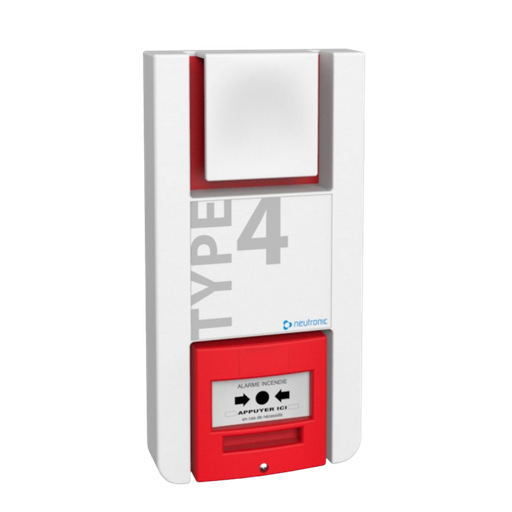 [TZ4P] Equipement Sonore Type 4 à piles Radio Adressable Connecté avec DM rouge intégré