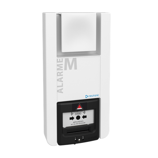 [TZ5P] Equipement Sonore Alarme Menace à piles Radio Adressable Connecté avec BM noir intégré