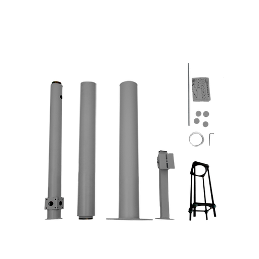 [TLPT3GF-BASCULABLE] POTEAU BASCULABLE DE 3 MÈTRES POUR L'INSTALLATION DE CAMÉRAS  GRIS FONCÉ