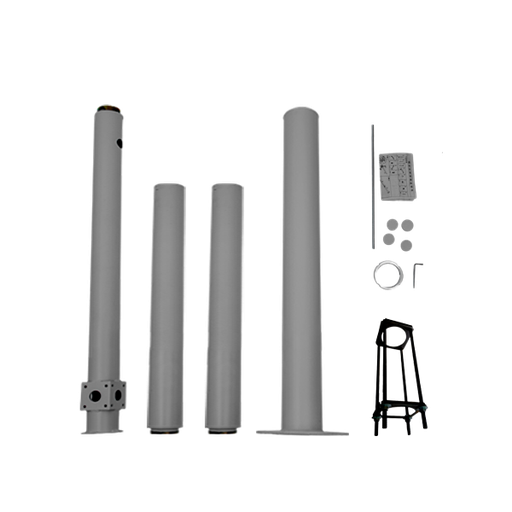 [TLPT5GF-BASCULABLE] POTEAU BASCULABLE DE 5 MÈTRES POUR L'INSTALLATION DE CAMÉRAS GRIS FONCÉ