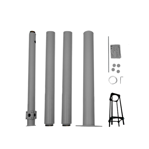 [TLPT6GF-BASCULABLE] POTEAU BASCULABLE DE 6 MÈTRES POUR L'INSTALLATION DE CAMÉRAS GRIS FONCÉ