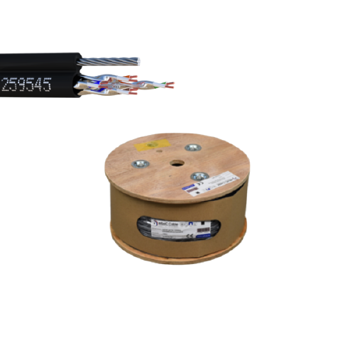 [259545-W1] CABLE RESEAU U/FTP CAT6A EXTERIEUR AUTOPORTE 100M  (U/FTP-AUTO-EXT)