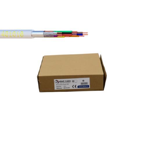 [401010-B1] CABLE ALARME SOUPLE 5 PAIRES PURE CUIVRE 100M BLANC   (CS10B)